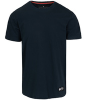 T-shirt PIT BULL SLIM FIT NO LOGO spandex granatowy 