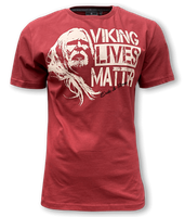 T-shirt ERIK & SONS VIKING LIVES MATTER brązowy