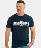 T-shirt PIT BULL SLIM FIT CLASSIC BOXING granatowy (dark navy)