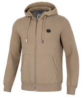 Bluza PIT BULL SMALL LOGO beżowa (pale sand) rozpinana