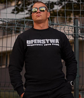 Bluza OFENSYWA SPORTOWY TRYB ŻYCIA czarno/biała prosta
