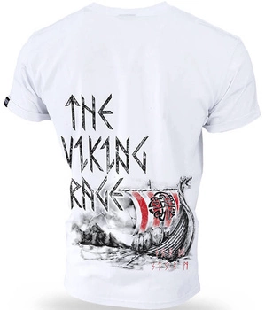 T-shirt DOBERMANS VIKING DRAKKAR TS113 biały