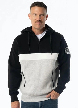 Bluza PIT BULL GIBSON czarno/szara kaptur 