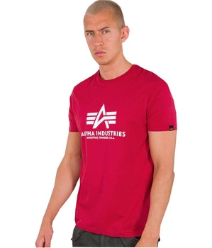 T-shirt ALPHA INDUSTRIES BASIC czerwony (rbf red) 100501 523