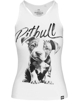 Damski Tank top PIT BULL Slim Fit PUPPY WMN biały