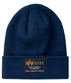 Czapka zimowa ALPHA INDUSTRIES CREW granatowa (ultra navy) 128924 697