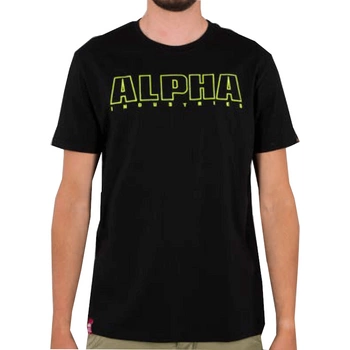 T-shirt ALPHA INDUSTRIES EMBROIDERY HEAVY T czarna 116573 03