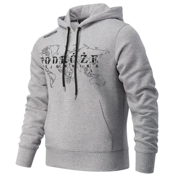 Bluza Hooded EXTREME HOBBY PODRÓŻE WOJOWNIKA jasnoszara