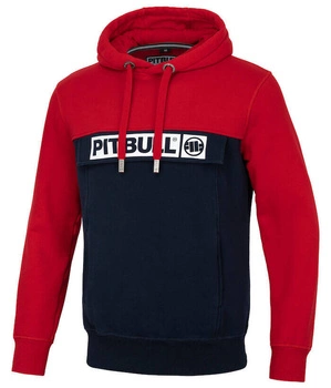 Bluza PIT BULL HILLTOP 2 COLOR czerwono/granatowa kaptur