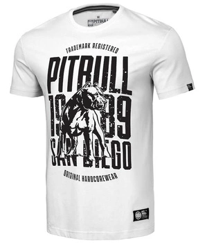 T-shirt PIT BULL SAN DIEGO DOG 170 biały