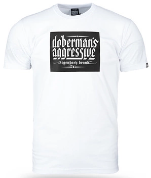 T-shirt DOBERMANS RUBBER LOGO TS353 biały