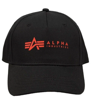 Czapka ALPHA INDUSTRIES CAP czarno-czerwona (black/red) 126912 94