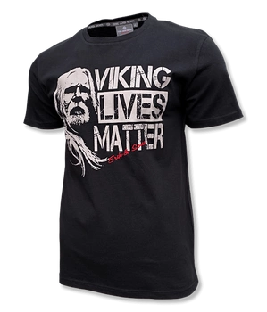 T-shirt ERIK & SONS VIKING LIVES MATTER czarny