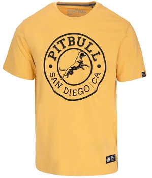 T-shirt PIT BULL SAN DIEGO CA pale yellow