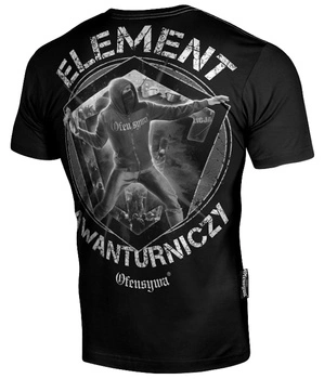 T-shirt OFENSYWA ELEMENT AWANTURNICZY czarny