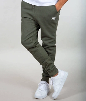 Spodnie ALPHA INDUSTRIES JOGGER SL oliwkowe ( dark olive) 116370 142