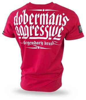 T-shirt DOBERMANS UNITED FIGHT TS279 czerwony