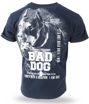 T-shirt DOBERMANS BAD DOG TS310 granatowy