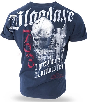 T-shirt DOBERMANS BLOODAXE TS190 granatowy