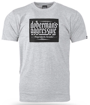 T-shirt DOBERMANS RUBBER LOGO TS353 szary