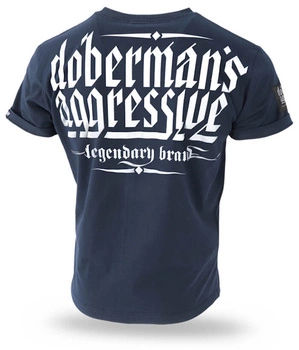 T-shirt DOBERMANS UNITED FIGHT TS279 granatowy