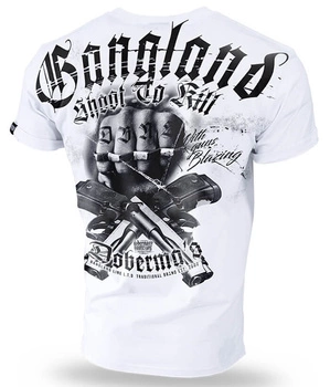 T-shirt DOBERMANS GANGLAND TS209 biały