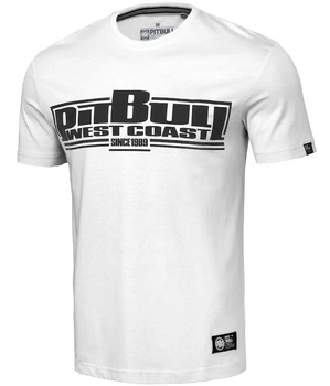 T-shirt PIT BULL CLASSIC BOXING biały