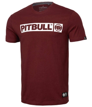 T-shirt PIT BULL HILLTOP 170 (burgundy) bordowy