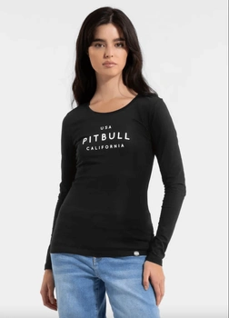 Damski Longsleeve PIT BULL Slim Fit USA CAL WMN czarny