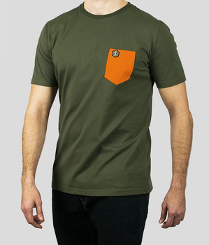 T-shirt ENCLAVA SINGLE POCKET oliwkowy