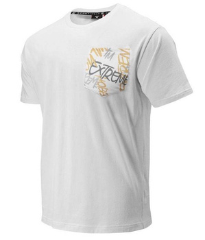 T-shirt EXTREME HOBBY POCKET TAG biały