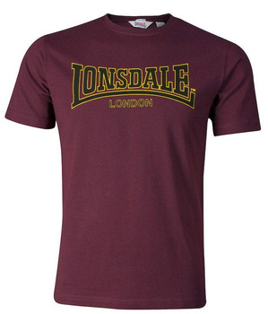 T-shirt Lonsdale CLASSIC bordowy