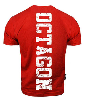 T-shirt OCTAGON FIGHT WEAR czerwony