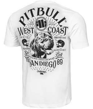 T-shirt PIT BULL Garment Washed SAN DIEGO 89 210 biały