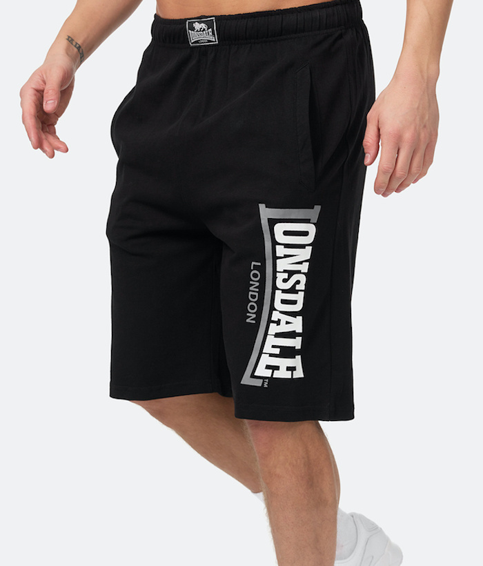 Spodenki LONSDALE LOGO JAM czarne | Men's \ Shorts \ Cotton Brands ...