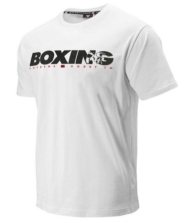 T-shirt EXTREME HOBBY BOLD BOXING biały