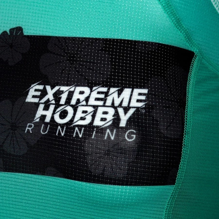 Tank top biegowy damski EXTREME HOBBY FLOWERS miętowy