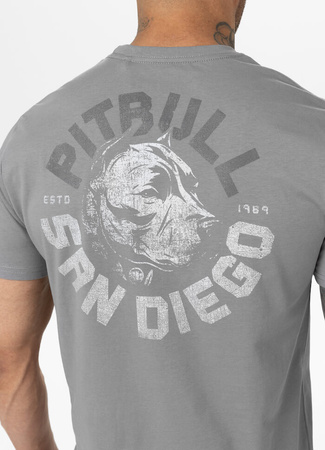 T-shirt PIT BULL DOG SD szary (grey)