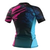 Short sleeve rashguard damski  EXTREME HOBBY VIVID BULTERIER różowy