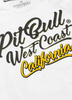 T-shirt PIT BULL SURF DOG biały