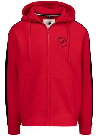 Bluza PIT BULL SAN DIEGO CA czerwona rozpinana