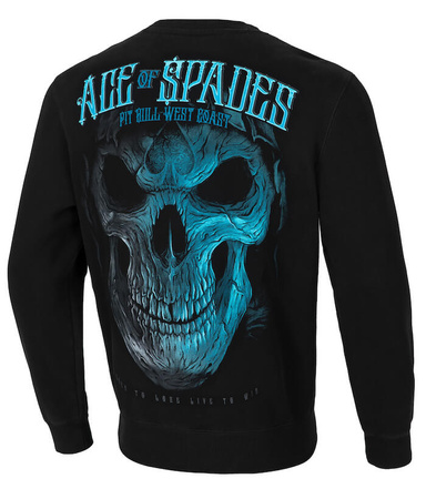 Bluza PIT BULL BLUE SKULL czarna prosta