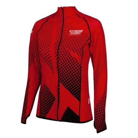 Bluza biegowa damska  EXTREME HOBBY HALFTONE czerwony