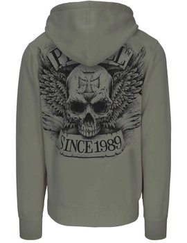 Bluza PIT BULL WASHED BITE ME grey harbour kaptur