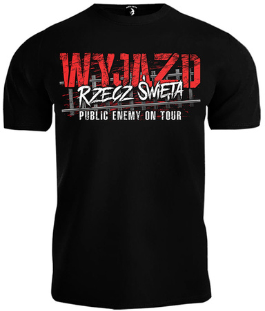 T-shirt PUBLIC ENEMY WYJAZD RZECZ ŚWIĘTA czarny