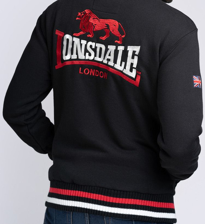 Bluza LONSDALE DOVER czarna stójka