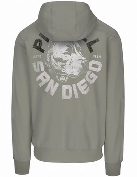 Bluza PIT BULL Tricot Terry DOG SD dusty salvia rozpinana