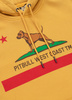 Bluza PIT BULL WASHED CALIFORNIA FLAG washed yellow kaptur