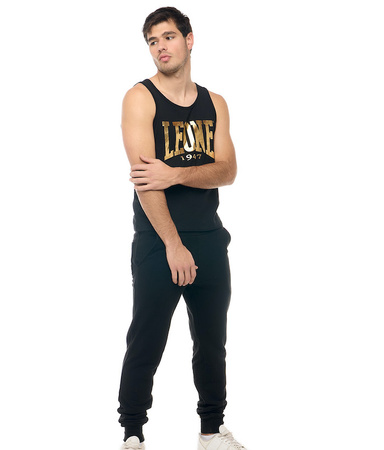 Tank-top treningowy LEONE NEW GOLD czarny