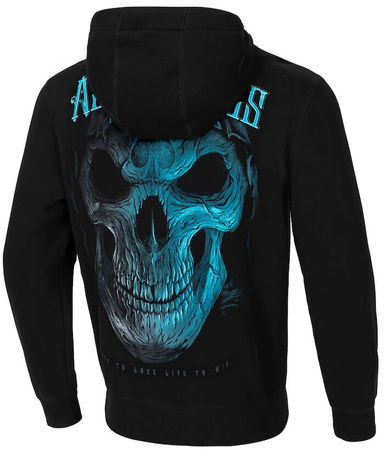 Bluza PIT BULL BLUE SKULL czarna kaptur